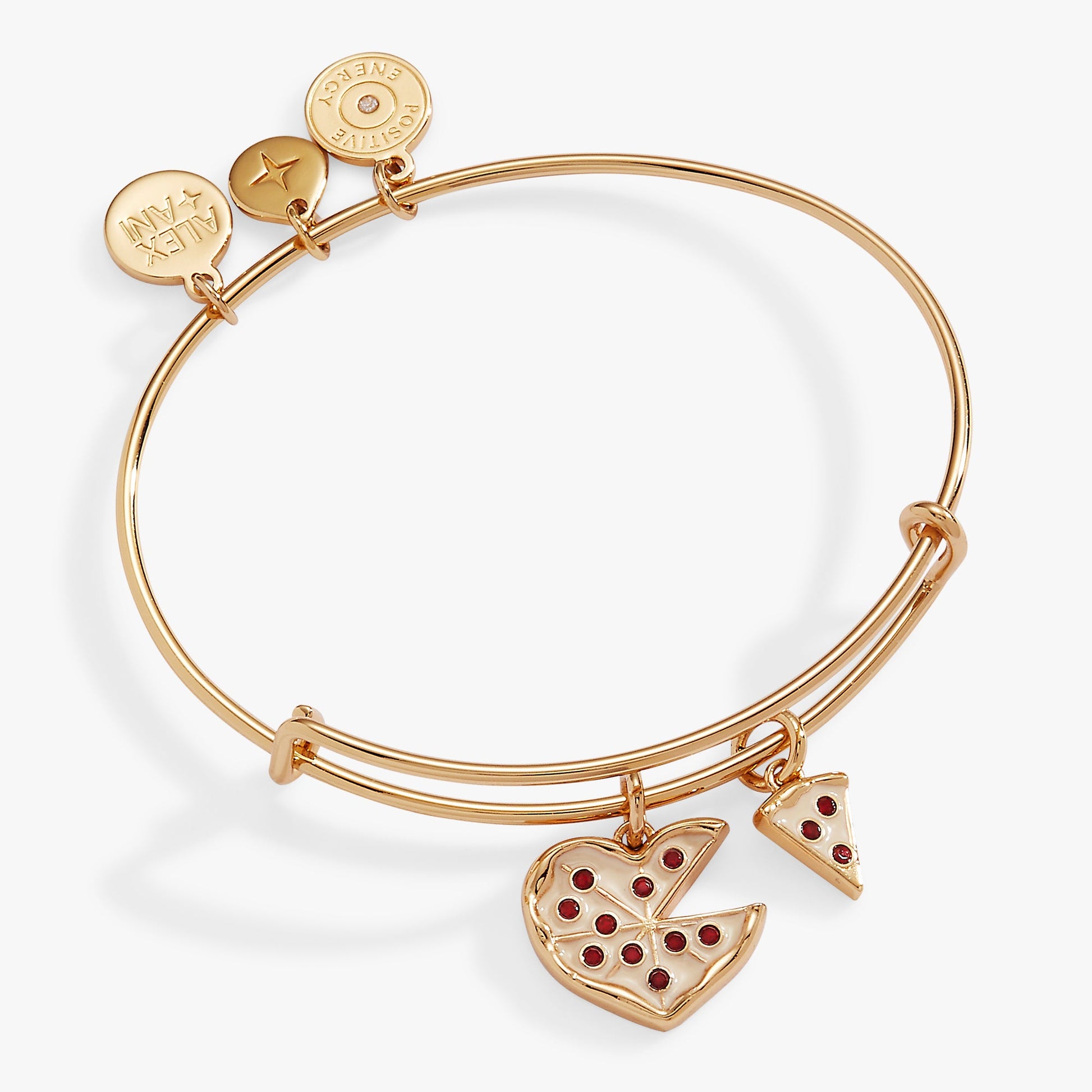 'Take A Pizza My Heart' Multi Charm Bangle ALEX AND ANI