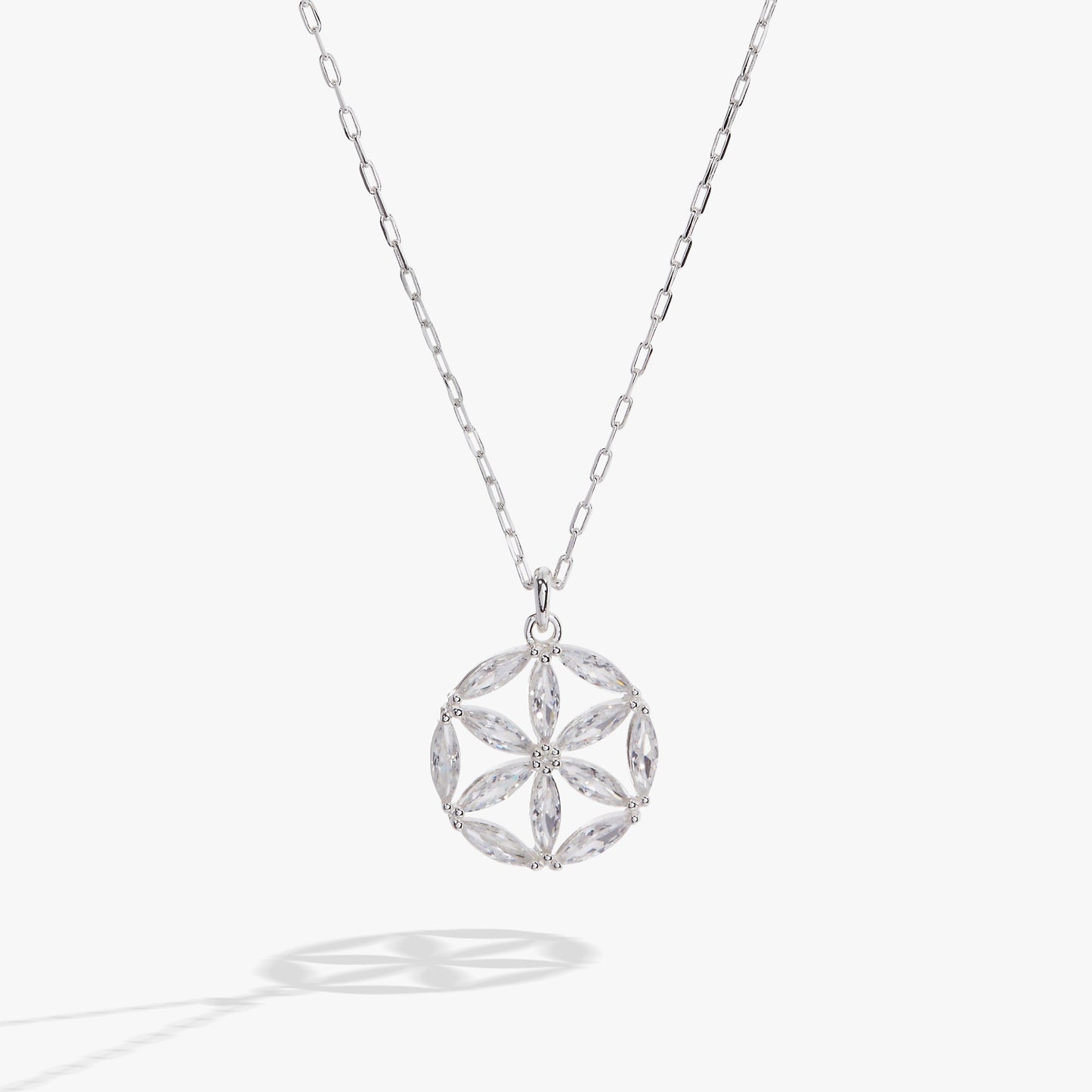 Faith and Family Rosette Pendant Necklace ALEX AND ANI