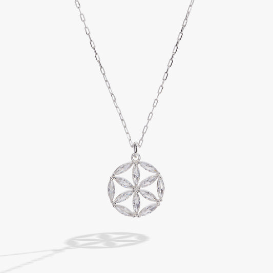 Faith and Family Rosette Pendant Necklace ALEX AND ANI
