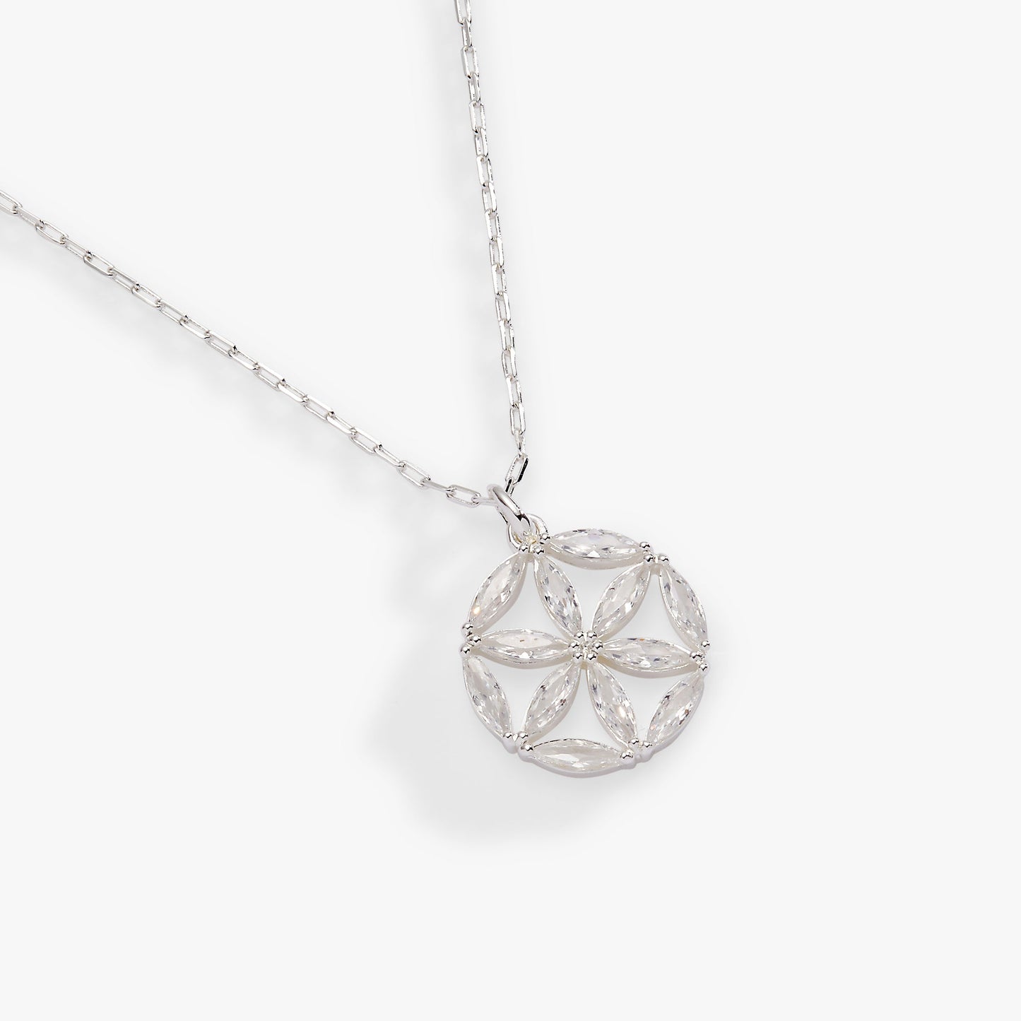 Faith and Family Rosette Pendant Necklace ALEX AND ANI