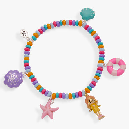 Polly Pocket™ Limited Edition Pool Party Stretch Charm Bracelet ALEX AND ANI