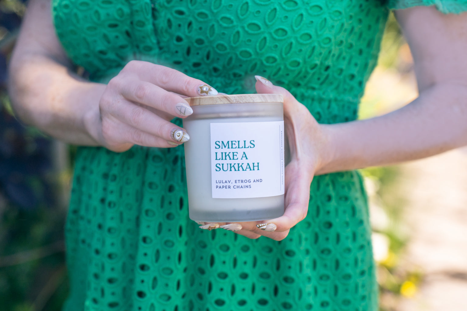 Smells Like A Sukkah - Lulav, Etrog, and Paper Chains Scented Candle Adara Rituals