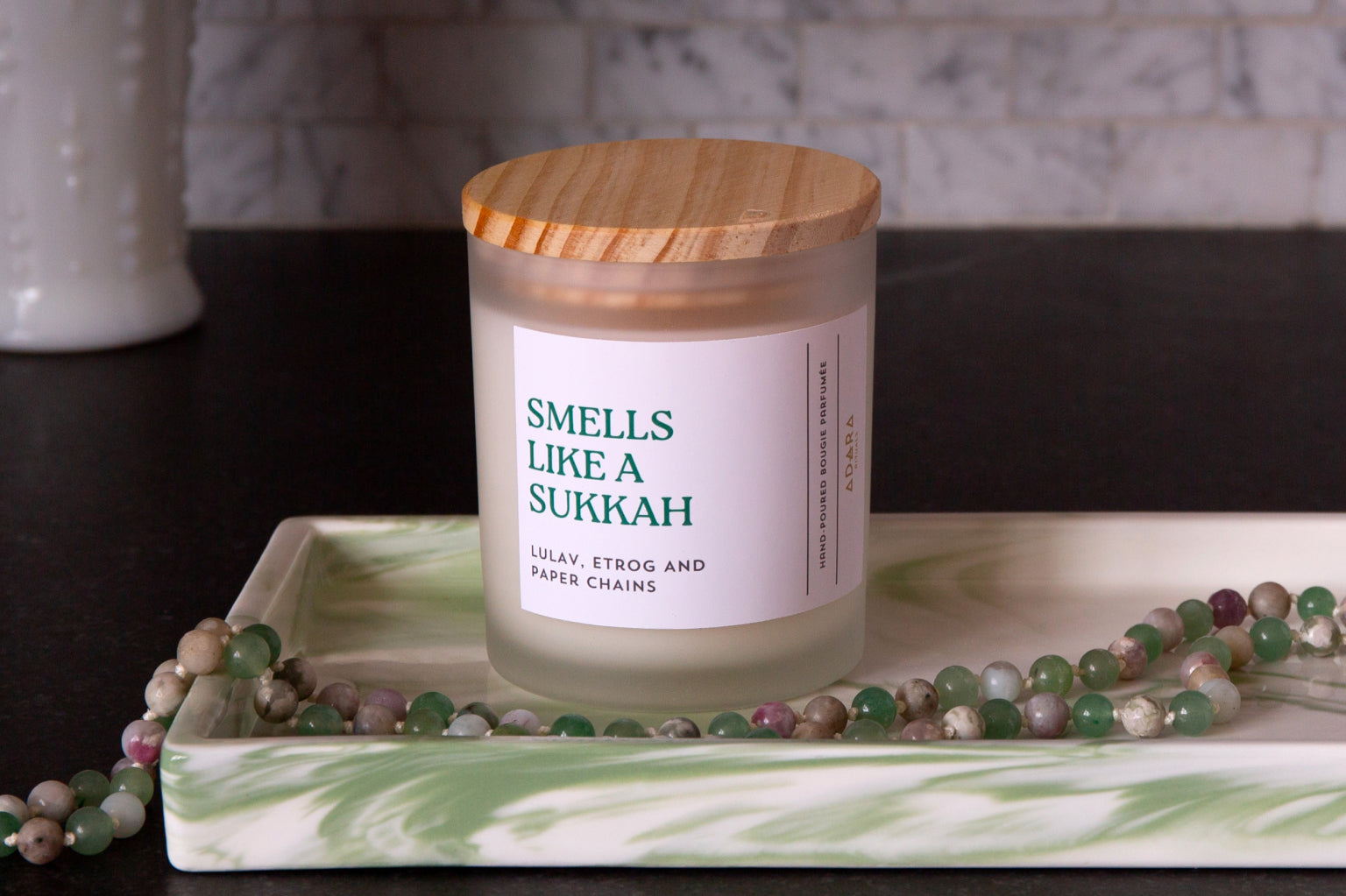 Smells Like A Sukkah - Lulav, Etrog, and Paper Chains Scented Candle Adara Rituals