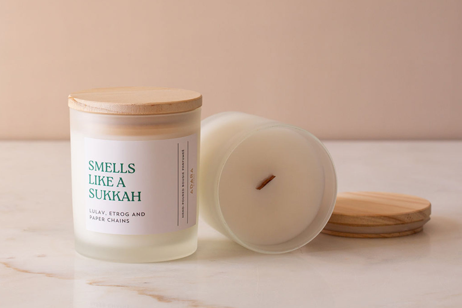 Smells Like A Sukkah - Lulav, Etrog, and Paper Chains Scented Candle Adara Rituals