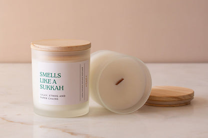 Smells Like A Sukkah - Lulav, Etrog, and Paper Chains Scented Candle Adara Rituals