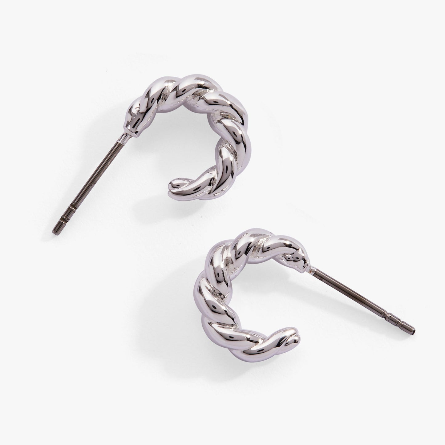 Puffy Rope Textured Huggie Hoop Earring ALEX AND ANI