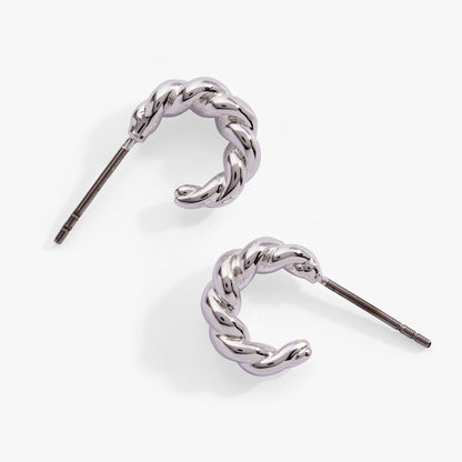Puffy Rope Textured Huggie Hoop Earring ALEX AND ANI