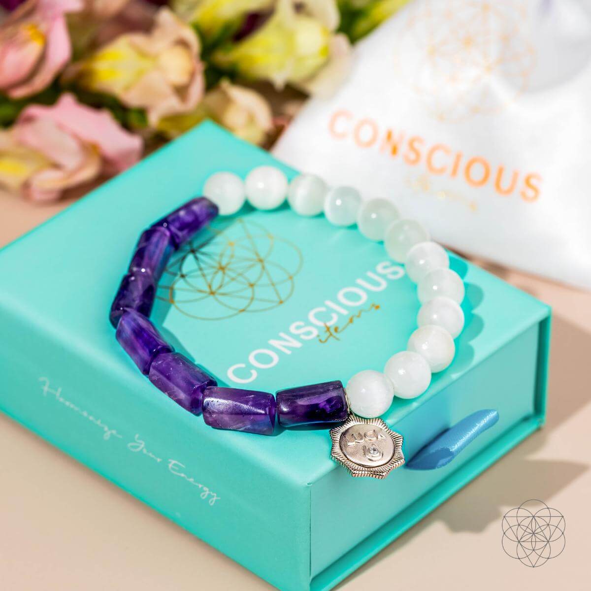 Pure Luck - Horseshoe Amethyst Bracelet Conscious Items