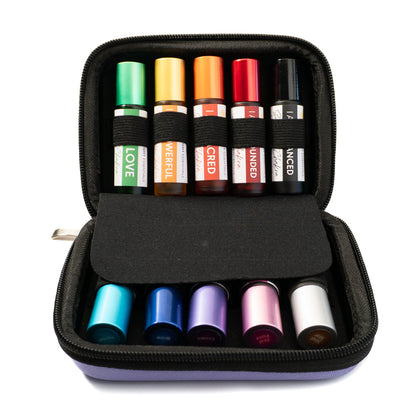 Chakra Balancing Elixirs - Essential Oils - 7 Roller Bottles Set Divine Light Codes