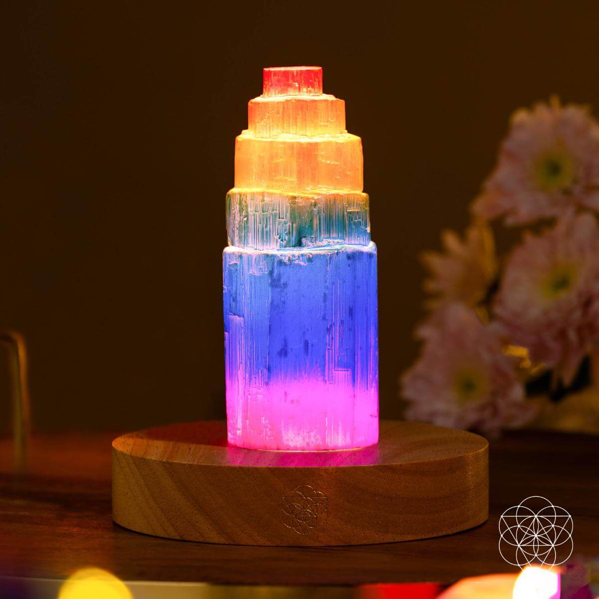 Rainbow’s Blessing - Selenite Tower of Peace & Protection Conscious Items