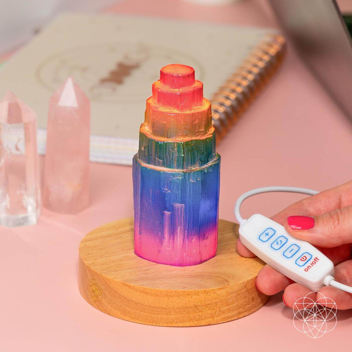 Rainbow’s Blessing - Selenite Tower of Peace & Protection Conscious Items