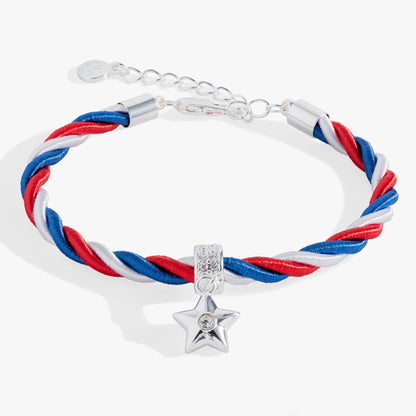Red, White and Blue Star Cord Bracelet ALEX AND ANI