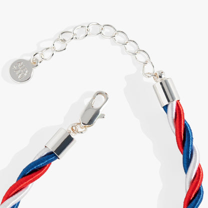 Red, White and Blue Star Cord Bracelet ALEX AND ANI
