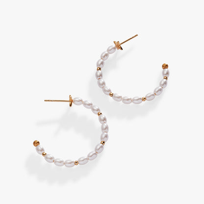 Rice Pearl Hoop Earring ALEX AND ANI