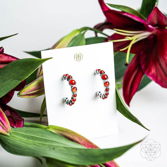 Rising Phoenix: Carnelian Earrings of Ambition Conscious Items