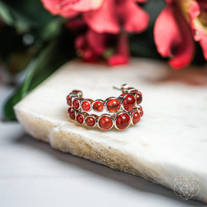 Rising Phoenix: Carnelian Earrings of Ambition Conscious Items