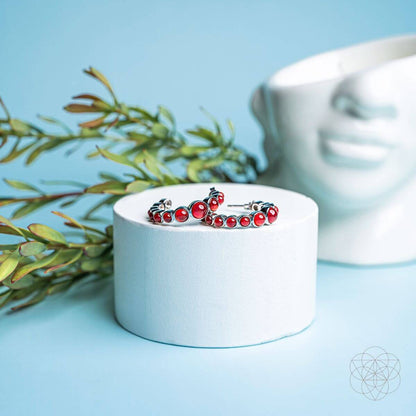 Rising Phoenix: Carnelian Earrings of Ambition Conscious Items