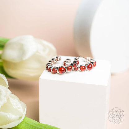 Rising Phoenix: Carnelian Earrings of Ambition Conscious Items