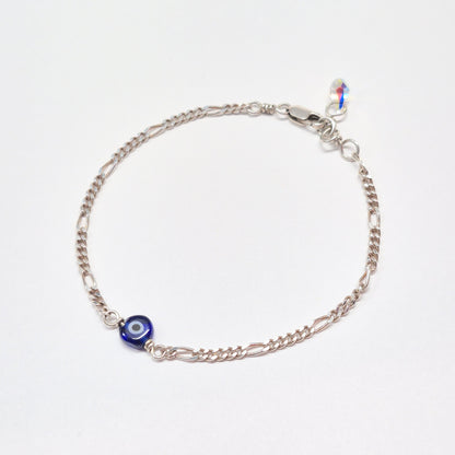 Evil Eye Bracelet w Swarovski Clasp