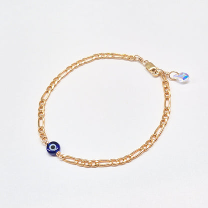 Evil Eye Bracelet w Swarovski Clasp