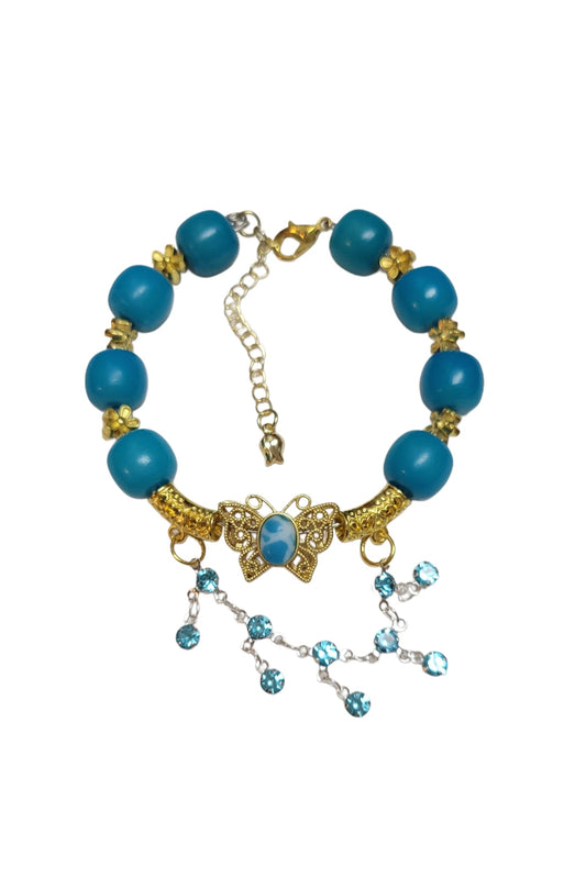 Bodhi Bracelet- Adjustable Blue Butterfly My DIY Crafts