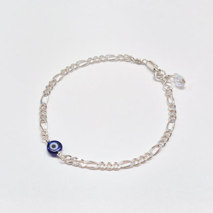 Evil Eye Bracelet w Swarovski Clasp