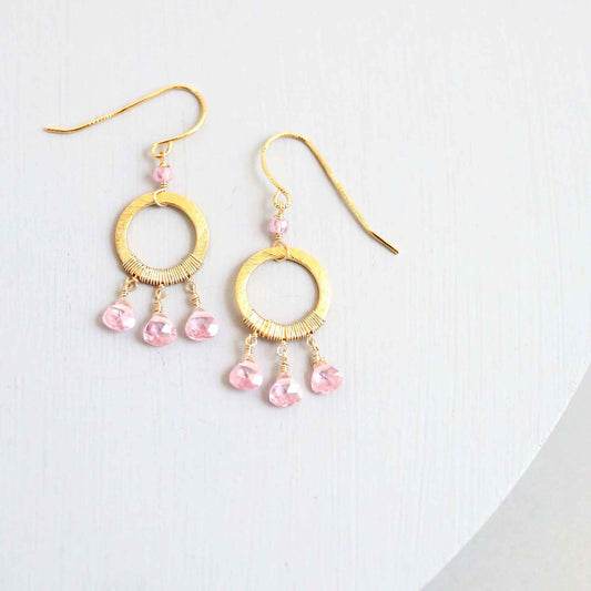 Rose Quartz Mini Boho EarringsInspired by dream catchers, these boho minis are ready-to-wear with anything. 
- Rose Quartz gemstones- 1.5" long- French Hooks- 14k gold plated over .925 Italian fiEarringsPARKEN JEWELRYVettedArcRose Quartz Mini Boho Earrings