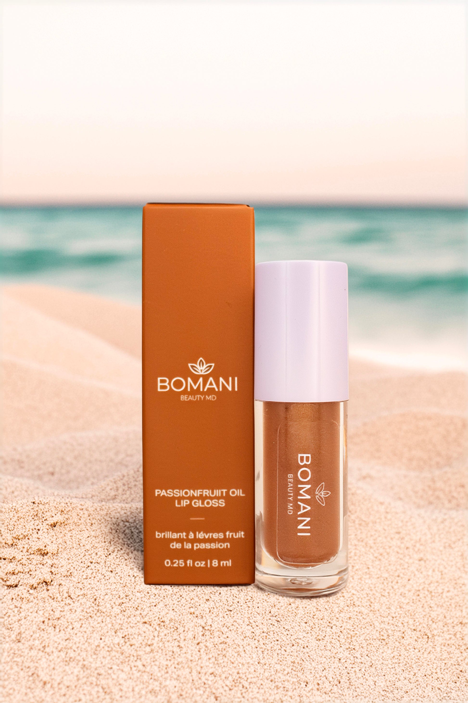 Rosé - Passionfruit Oil Lip Gloss Bomani Beauty MD