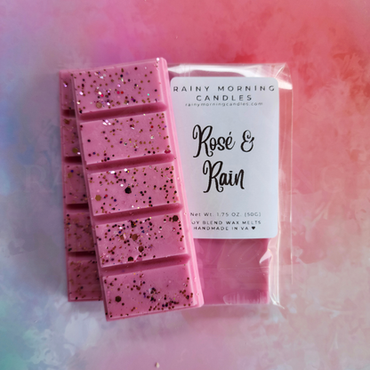 Rosé & Rain | Wax Melts Rainy Morning Candles