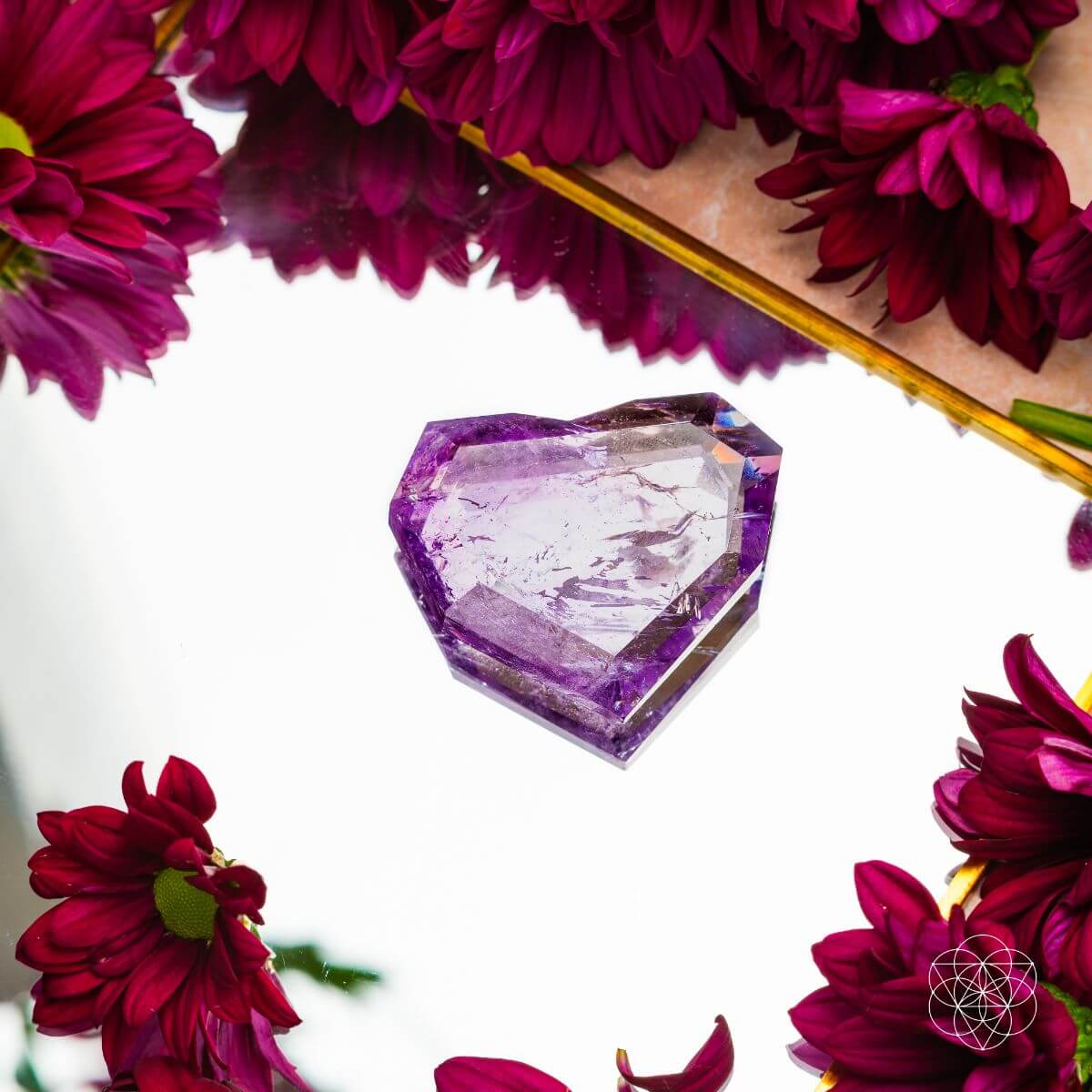 Royal Diamond Heart - Brazilian Amethyst for Manifestation Conscious Items