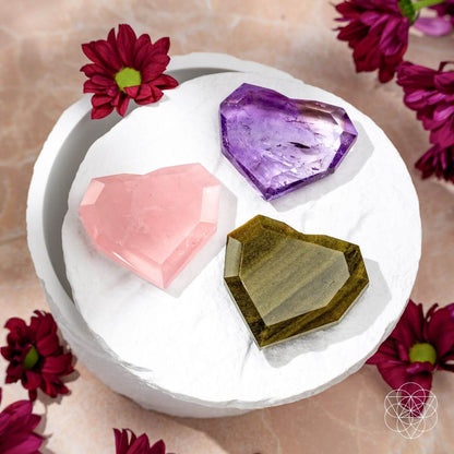 Royal Diamond Heart - Madagascar Rose Quartz for Infinite Love Conscious Items