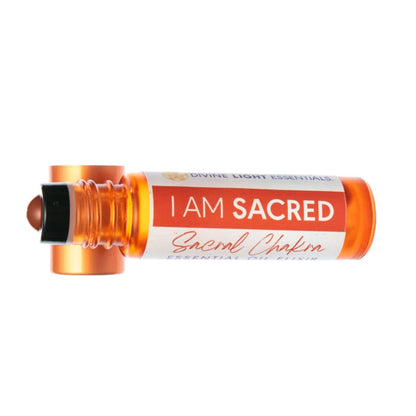 I Am Sacred Essential Oil Elixir - Sacral Chakra - Abundance - Creativity - Inspiration Divine Light Codes