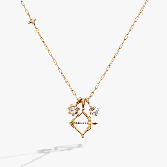 Sagittarius Zodiac Charm Cluster Necklace ALEX AND ANI