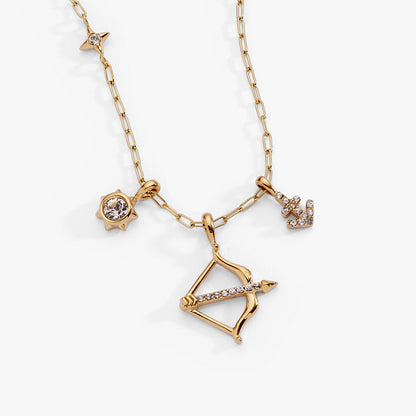 Sagittarius Zodiac Charm Cluster Necklace ALEX AND ANI