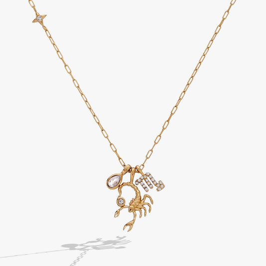 Scorpio Zodiac Charm Cluster Necklace ALEX AND ANI