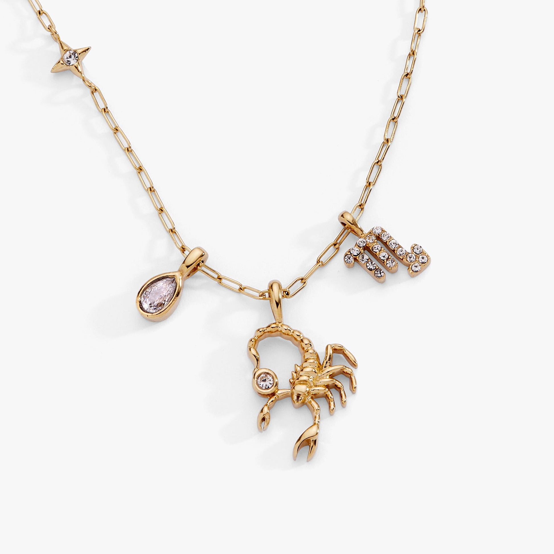 Scorpio Zodiac Charm Cluster Necklace ALEX AND ANI