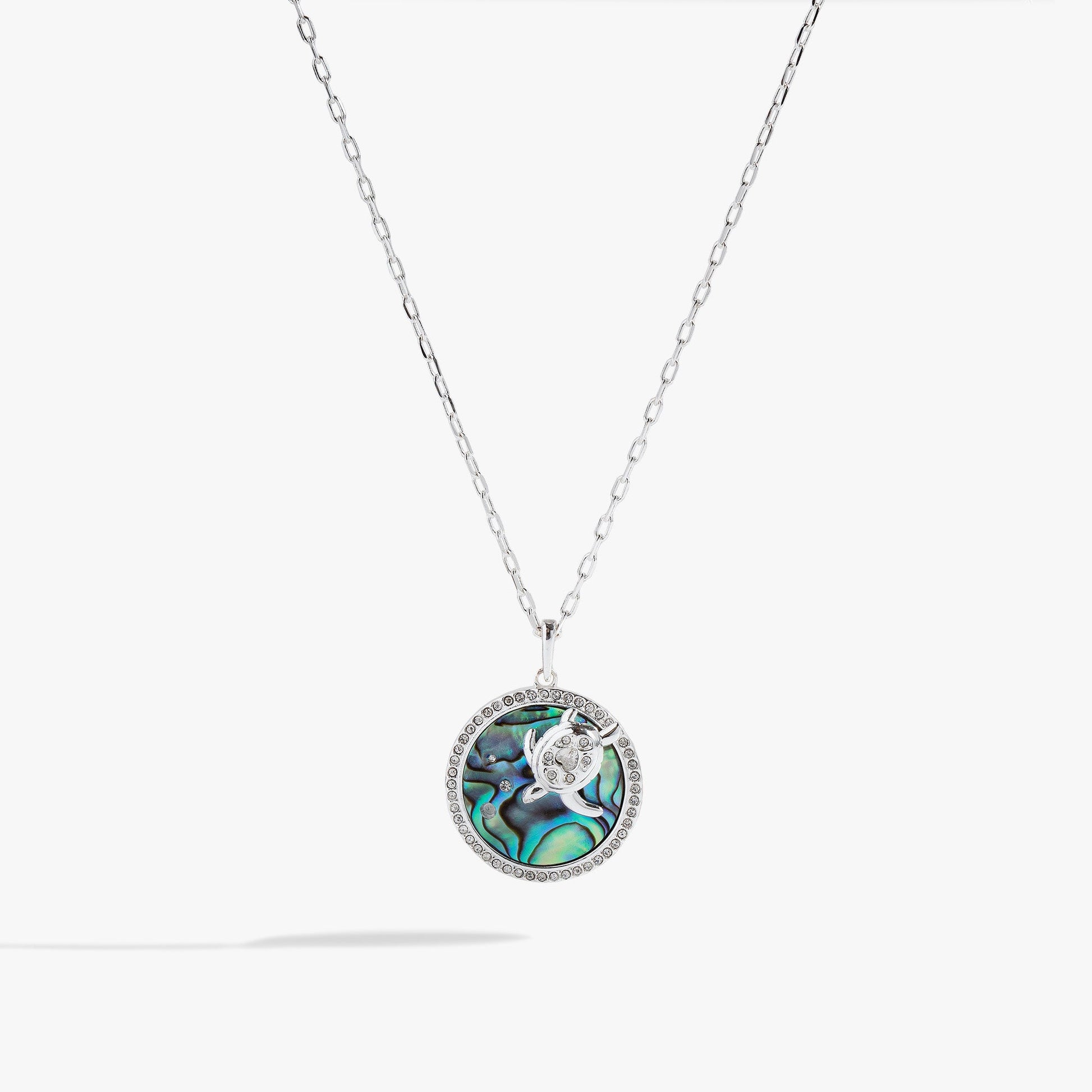 Sea Turtle and Abalone Adjustable Necklace ALEX AND ANI