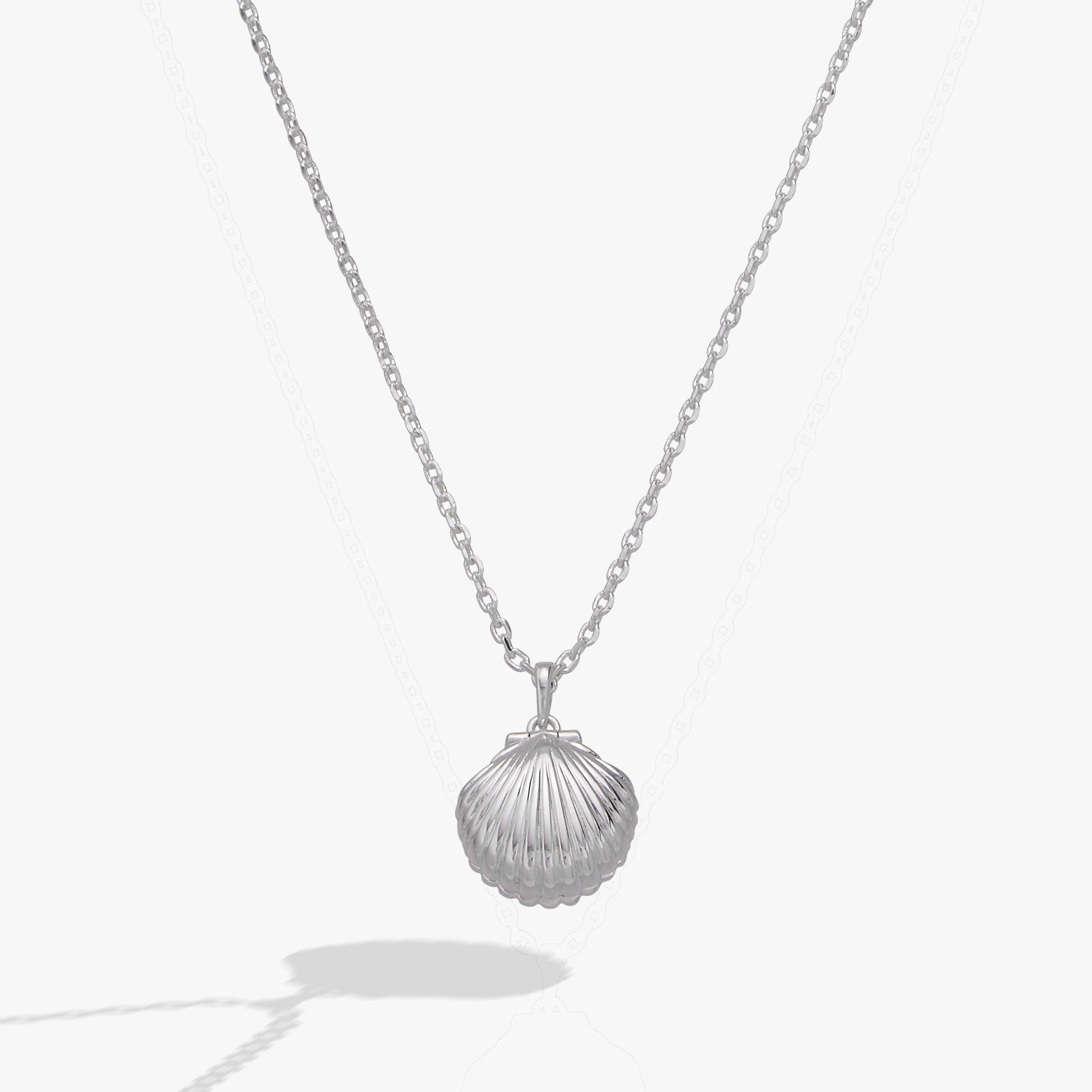 Salt + Sea 'Seashells Are Love Letters In The Sand' Seashell Locket Pendant ALEX AND ANI