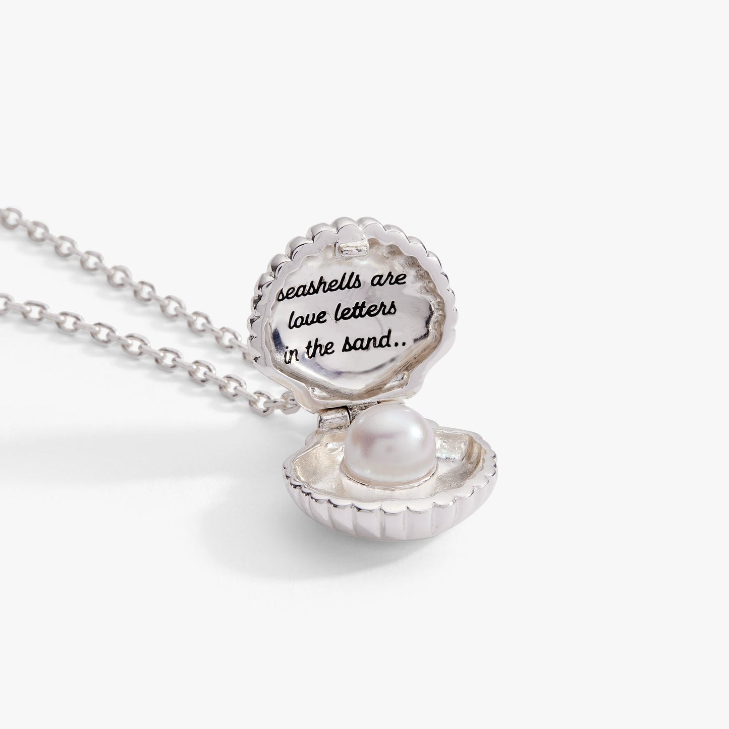Salt + Sea 'Seashells Are Love Letters In The Sand' Seashell Locket Pendant ALEX AND ANI
