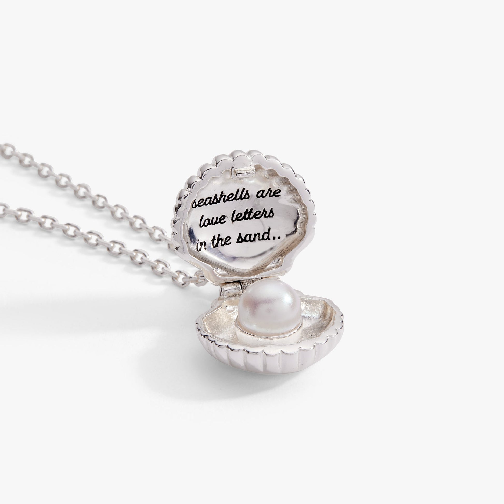 Salt + Sea 'Seashells Are Love Letters In The Sand' Seashell Locket Pendant ALEX AND ANI