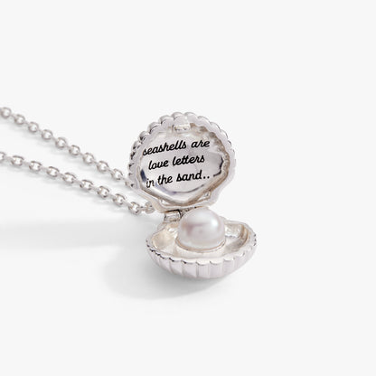 Salt + Sea 'Seashells Are Love Letters In The Sand' Seashell Locket Pendant ALEX AND ANI