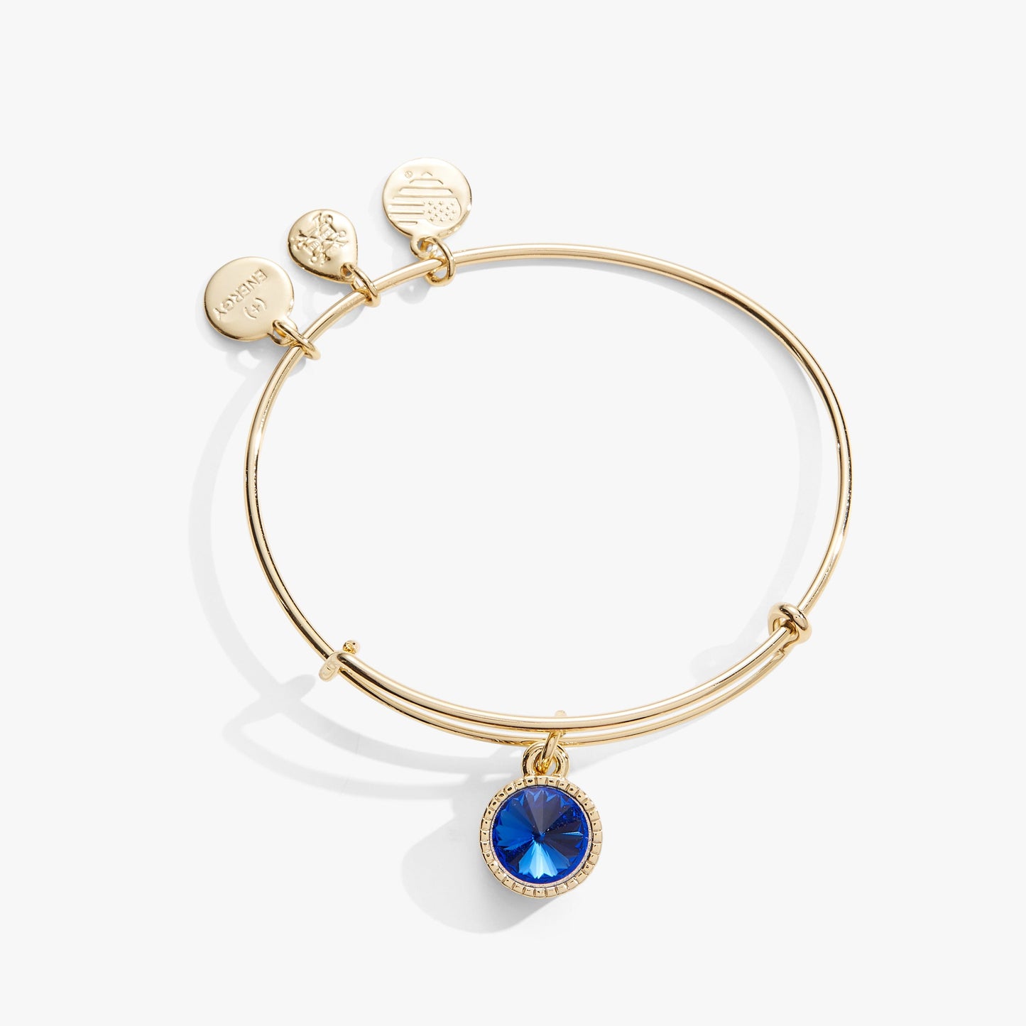 September Birthstone Charm Bangle, Sapphire ALEX AND ANI