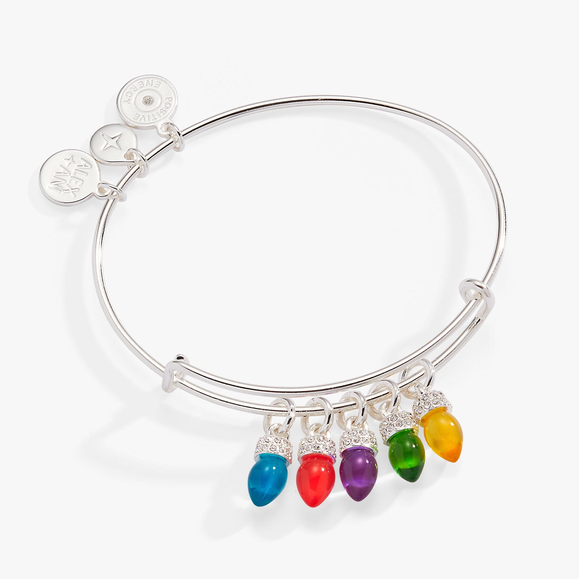Christmas Light Bulb Charm Bangle ALEX AND ANI