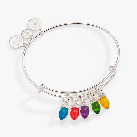 Christmas Light Bulb Charm Bangle ALEX AND ANI