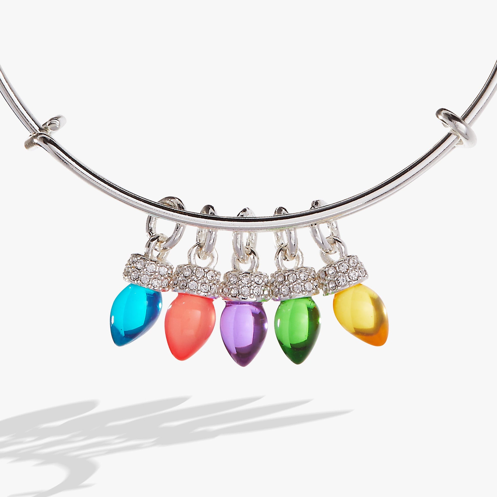 Christmas Light Bulb Charm Bangle ALEX AND ANI