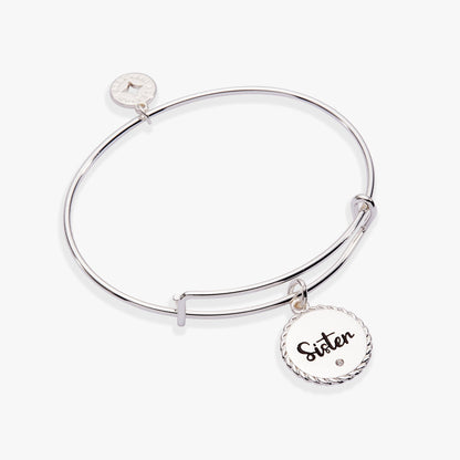 Sister 'Woven Together By Unbreakable Bonds' Charm Bangle ALEX AND ANI
