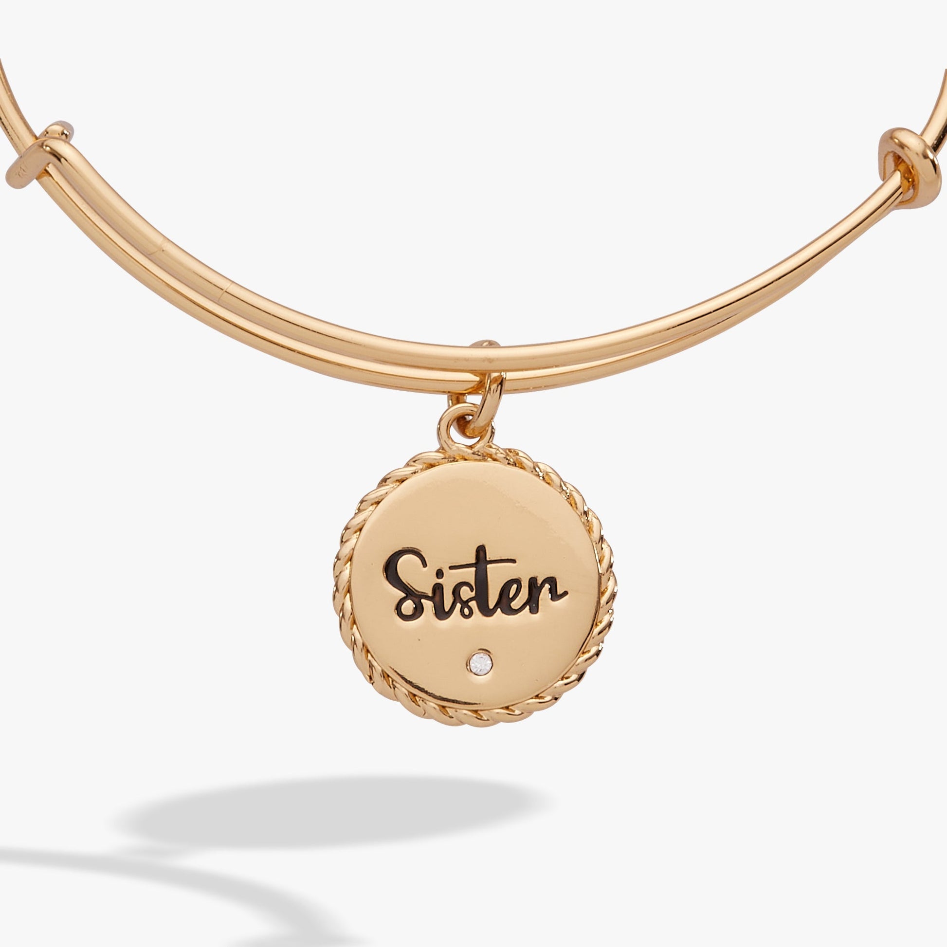 Sister 'Woven Together By Unbreakable Bonds' Charm Bangle ALEX AND ANI