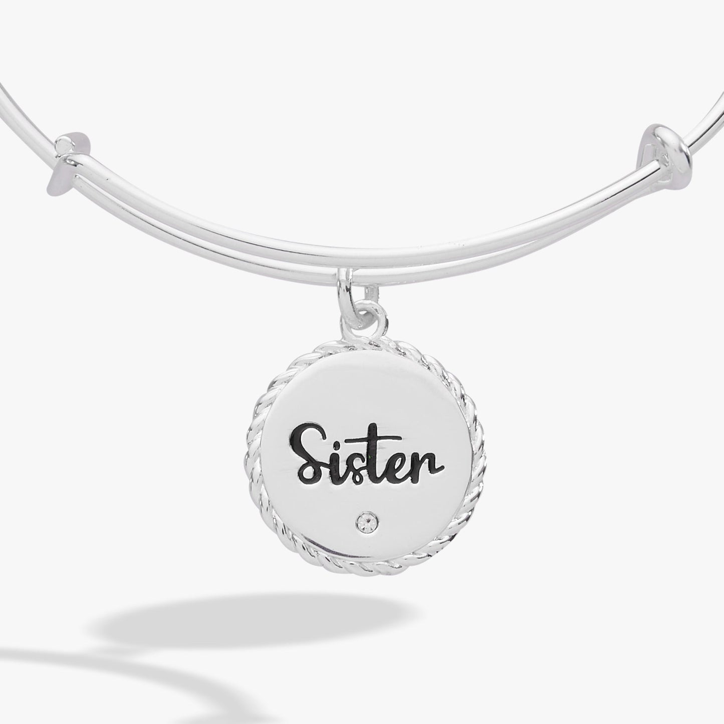 Sister 'Woven Together By Unbreakable Bonds' Charm Bangle ALEX AND ANI