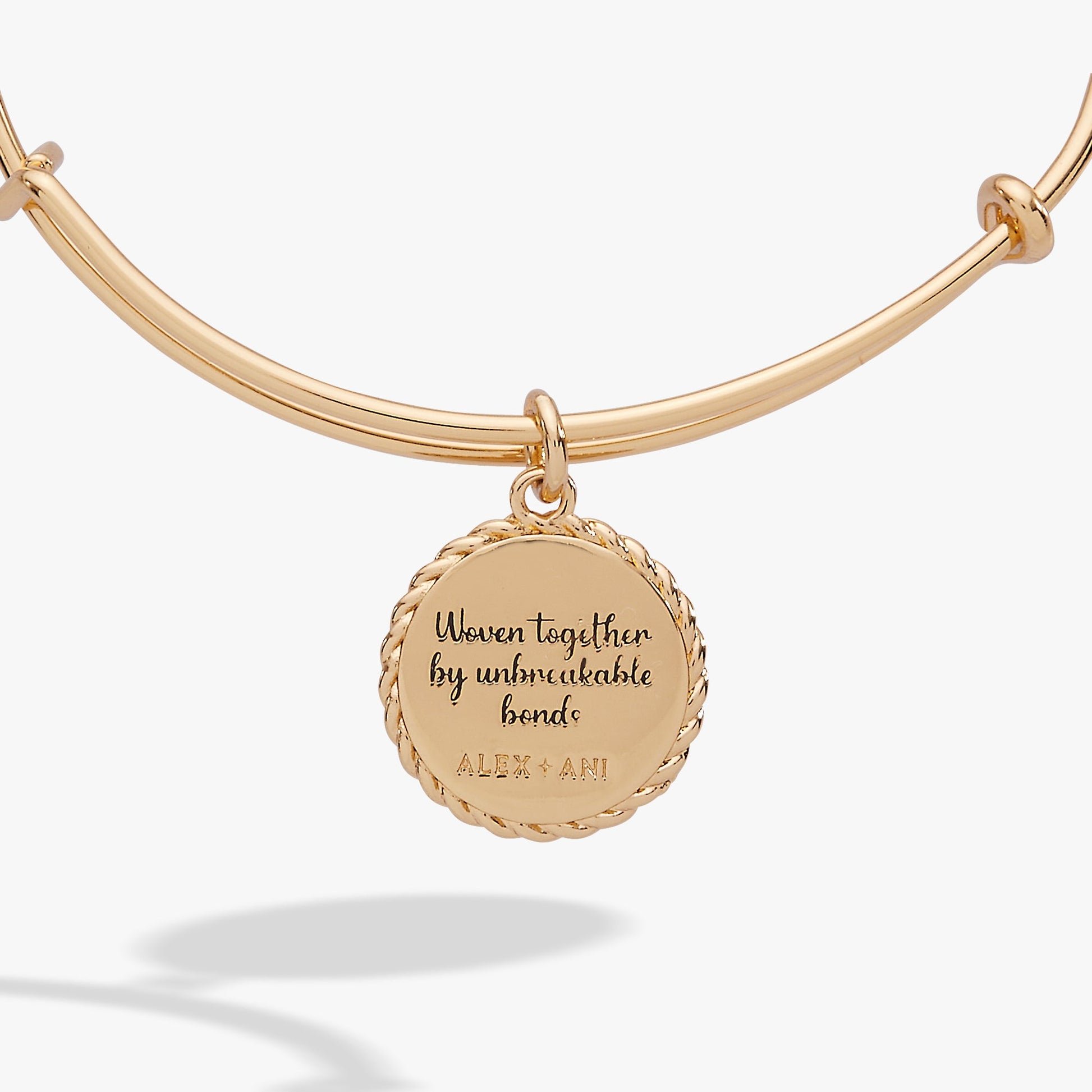 Sister 'Woven Together By Unbreakable Bonds' Charm Bangle ALEX AND ANI