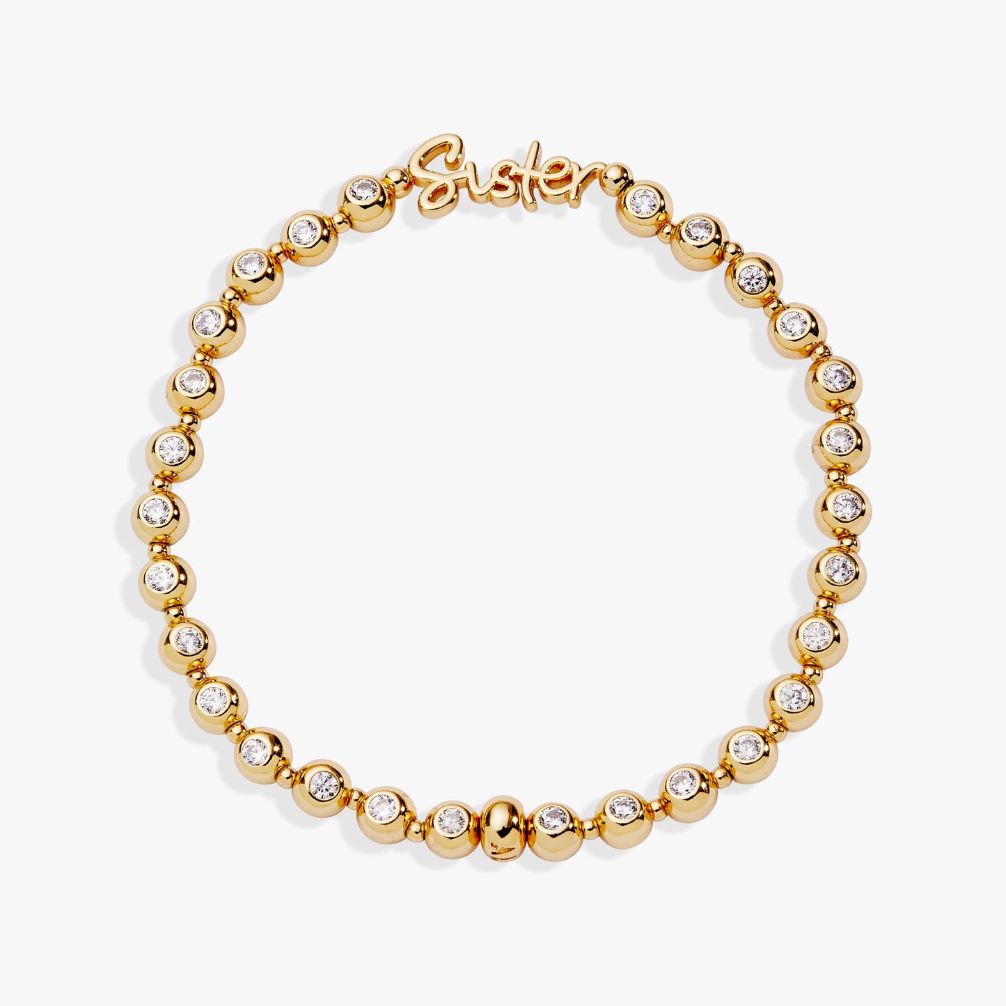 Sister Elongated Crystal Stretch Bracelet ALEX AND ANI